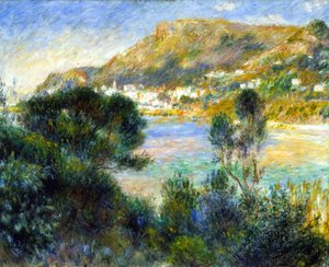 Vista da Cap Martin di Monte Carlo, c.1884 da Pierre Auguste Renoir